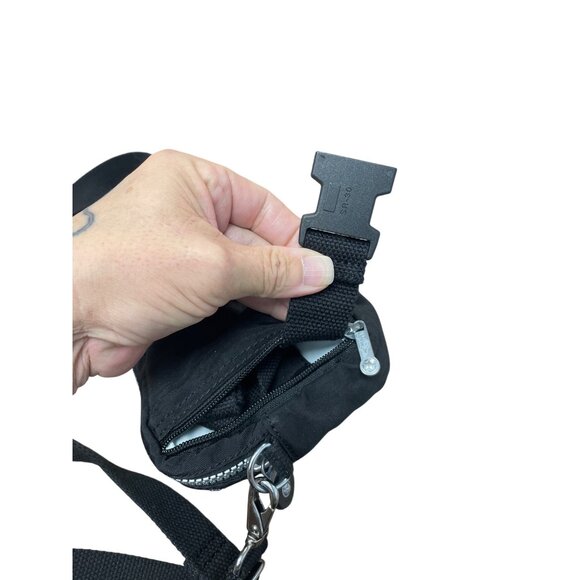 Kipling Black Womans Nylon Small Monkey Charm Crossbody Bag SKU 9474 - Picture 10 of 15